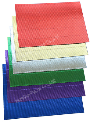 Metallic Corrugated Cardboard